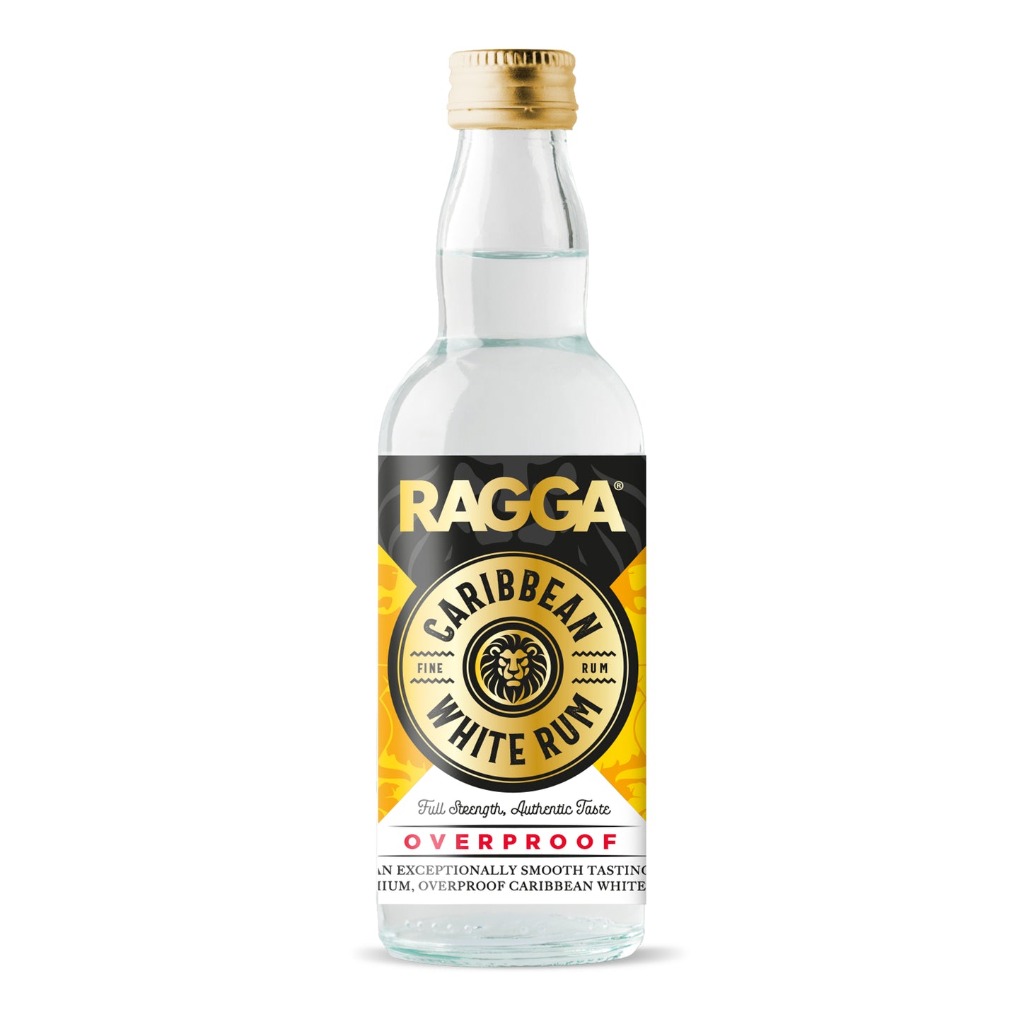 RAGGA Overproof White Rum 5cl 63% Abv